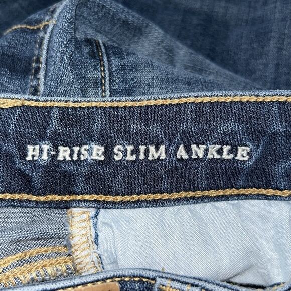 Woman’s American Eagle Outfitters Hi-Rise Slim Ankle Jeans Size 0 - Picture 13 of 14